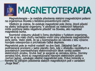 MAGNETOTERAPIA