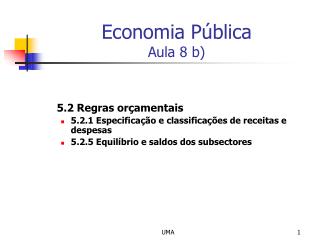 Economia Pública Aula 8 b)