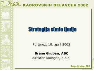 Strategija s(m)o ljudje