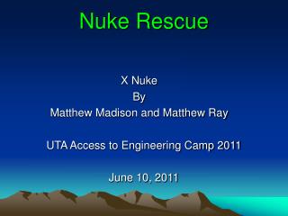 Nuke Rescue