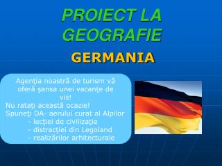 PROIECT LA GEOGRAFIE