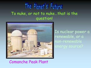To nuke, or not to nuke…that is the question!