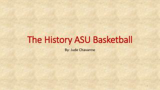 The History ASU Basketball