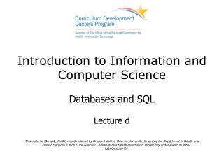 Introduction to Information and Computer Science