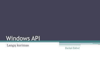 Windows API
