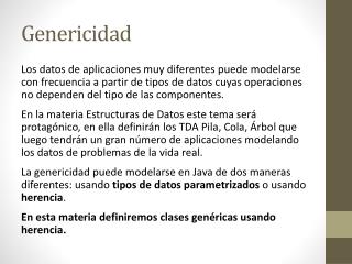 Genericidad