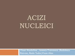 Acizi nucleici