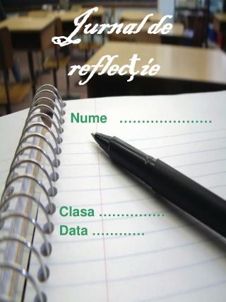 Jurnal de reflecţie
