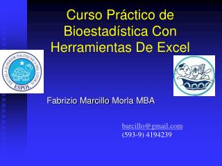 Curso Práctico de Bioestadística Con Herramientas De Excel