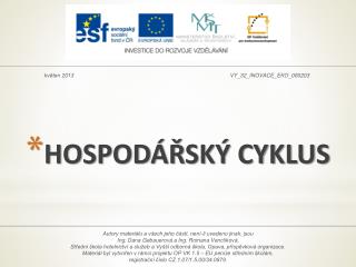 HOSPODÁŘSKÝ CYKLUS