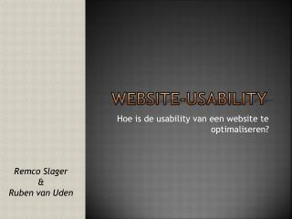 Website-Usability