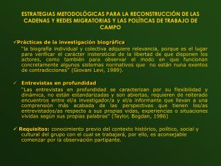  Prácticas de la investigación biográfica