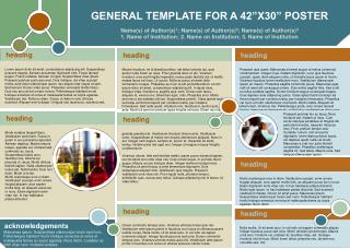 GENERAL TEMPLATE FOR A 42”X30” POSTER