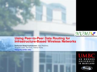 Using Peer-to-Peer Data Routing for Infrastructure-Based Wireless Networks