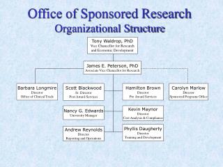 Office of Sponsored Research Organizational Structure