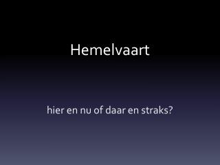 Hemelvaart