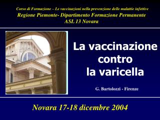 Corso di Formazione – Le vaccinazioni nella prevenzione delle malattie infettive