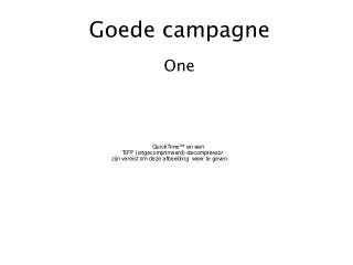 Goede campagne