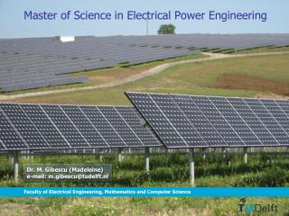 Master of Science in Electrical Power Engineering