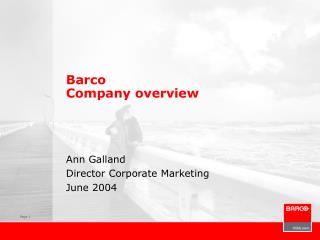 Barco Company overview