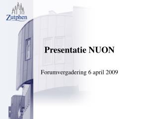 Presentatie NUON