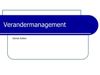 Verandermanagement