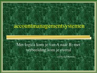 accountmanagementsystemen
