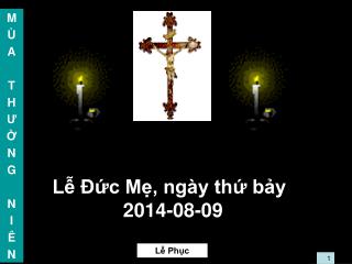 Lễ Đức Mẹ, ngày thứ bảy 2014-08-09