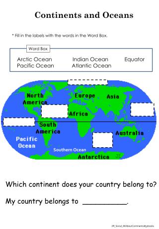 Continents and Oceans