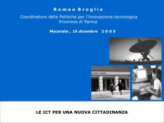 LE ICT PER UNA NUOVA CITTADINANZA