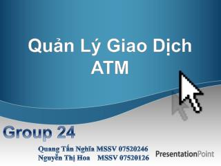 Quản Lý Giao Dịch ATM