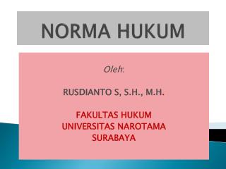 NORMA HUKUM