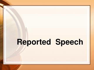 Reported Speech