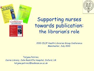 Supporting nurses towards publication: the librarian’s role