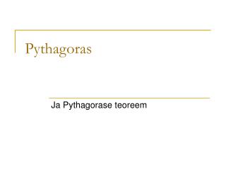 Pythagoras