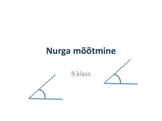 Nurga mõõtmine