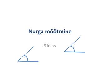 Nurga mõõtmine