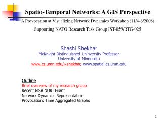Spatio-Temporal Networks: A GIS Perspective