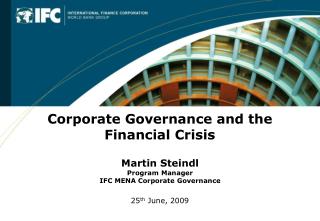 Corporate Governance and the Financial Crisis