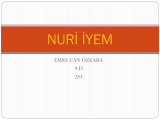 NURİ İYEM