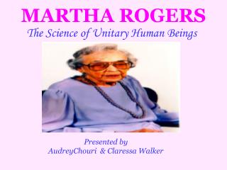 MARTHA ROGERS