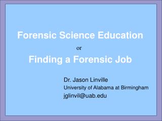 Forensic Science Education