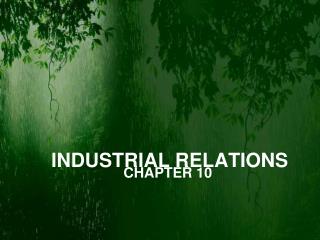 INDUSTRIAL RELATIONS