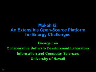 Makahiki: An Extensible Open-Source Platform for Energy Challenges