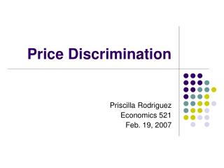 Price Discrimination