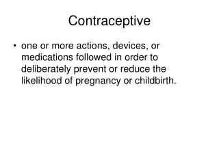 Contraceptive