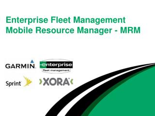 Enterprise Fleet Management Mobile Resource Manager - MRM