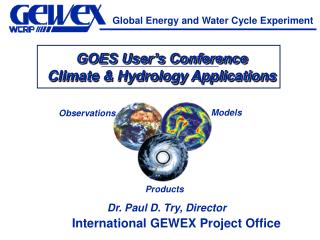 Global Energy and Water Cycle Experiment