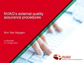 NVAO’s external quality assurance procedures