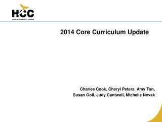 2014 Core Curriculum U pdate